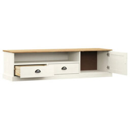 Walplus Tv Cabinet Vigo White 156X40X40 Cm Solid Wood Pine - thumbnail 4