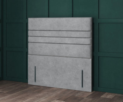 Comfy Deluxe 2Ft6 Verona     Floorstanding 54Inch Headboard Silver Linen - image 1