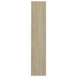 Berkfield Modern Wall Shoe Cabinet Sonoma Oak 60X18X90 Cm Engineered Wood - thumbnail 5