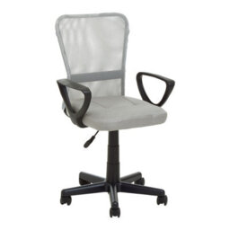 Orsina Comfortable Light Grey Home Office Chair, Ergonomic Work From Office Chair, Movable Chair For Bedroom - thumbnail 2