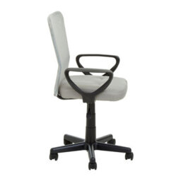 Orsina Comfortable Light Grey Home Office Chair, Ergonomic Work From Office Chair, Movable Chair For Bedroom - thumbnail 3