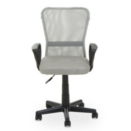 Orsina Comfortable Light Grey Home Office Chair, Ergonomic Work From Office Chair, Movable Chair For Bedroom - thumbnail 1