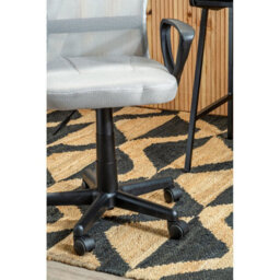 Orsina Comfortable Light Grey Home Office Chair, Ergonomic Work From Office Chair, Movable Chair For Bedroom - thumbnail 8
