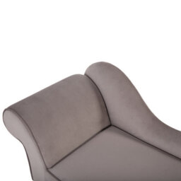 Beliani Left-Hand Chaise Longue Biarritz Velvet Taupe - thumbnail 6