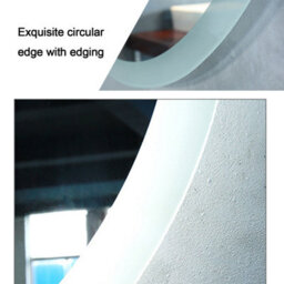 Probaty Bathrooms 600mm Round Mirror With Led Illuminated, Demister Pad Ip44,touch Sensor,backlit Wall Vanity Mirror(Model B) - thumbnail 7