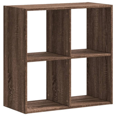 Berkfield Durable Bookcase Brown Oak 68.5X32X68.5 Cm Engineered Wood - image 1