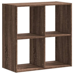 Berkfield Durable Bookcase Brown Oak 68.5X32X68.5 Cm Engineered Wood