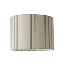 Valuelights Hallie Natural Linen Stripe Detail Large Drum Ceiling Lamp Shade (D)29.5Cm - thumbnail 1