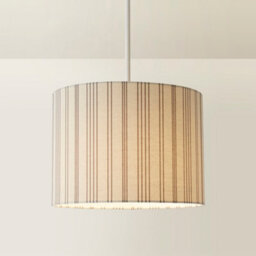Valuelights Hallie Natural Linen Stripe Detail Large Drum Ceiling Lamp Shade (D)29.5Cm - thumbnail 2