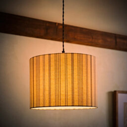 Valuelights Hallie Natural Linen Stripe Detail Large Drum Ceiling Lamp Shade (D)29.5Cm - thumbnail 6