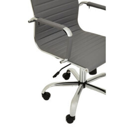 Orsina Comfortable Design Grey Low Back Home Office Chair, Ergonomic Work From Home Chair, Movable Sleek Chair - thumbnail 7