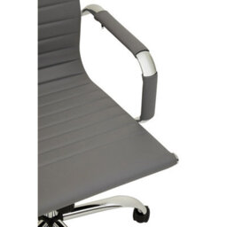 Orsina Comfortable Design Grey Low Back Home Office Chair, Ergonomic Work From Home Chair, Movable Sleek Chair - thumbnail 9