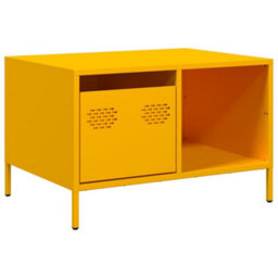 Walplus Coffee Table Mustard Yellow 68.5X50X43.5 Cm Cold-Rolled Steel - thumbnail 2
