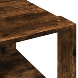 Berkfield Coffee Table Smoked Oak 51.5X51.5X30 Cm Engineered Wood - thumbnail 7