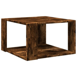 Berkfield Coffee Table Smoked Oak 51.5X51.5X30 Cm Engineered Wood - thumbnail 2