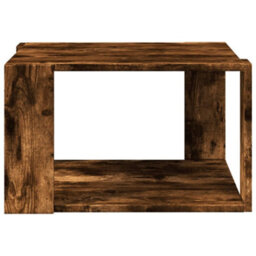 Berkfield Coffee Table Smoked Oak 51.5X51.5X30 Cm Engineered Wood - thumbnail 4