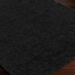 Livabliss Cloudy Shaggy-Solid Color Black Plush Soft Pile Living Bedroom Rug 160 X 213 Cm Easy Care, Non Shedding - thumbnail 6