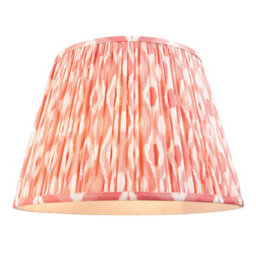 Loops Elegant Brushed Aged Brass Pendant Light With Coral Pink Shade - thumbnail 8