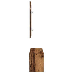 Walplus Hallway Furniture Set Old Wood Engineered Wood - thumbnail 6