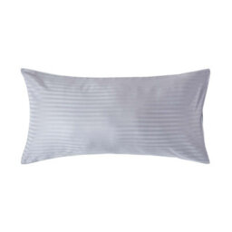 Homescapes Grey Egyptian Cotton Satin Stripe Housewife Pillowcase, King Size - thumbnail 1