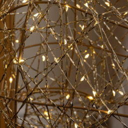 Samuel Alexander 1M Light Up Gold Twist Christmas Standing Reindeer With 300 Warm White Leds - thumbnail 6