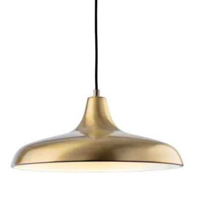 Luminosa Lighting Luminosa Curtis Classic Dome Pendant Light Antique Brass