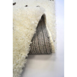Melrose Spotty Grey Shaggy High Pile Large Area Indoor Rug 160/230Cm - thumbnail 3