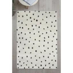 Melrose Spotty Grey Shaggy High Pile Large Area Indoor Rug 160/230Cm - thumbnail 1