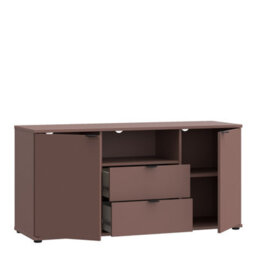 Furniture To Go Ganymede Tv Unit With Open Shelf, 2 Drawers And 2 Doors In Terracotta - thumbnail 4