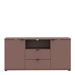Furniture To Go Ganymede Tv Unit With Open Shelf, 2 Drawers And 2 Doors In Terracotta - thumbnail 3