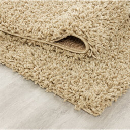 Uetian Light Beige Medium Shaggy Rug Modern Soft Touch Thick Pile Living Room Rectangular Area Rug Non Shedding (120 X 170) - thumbnail 2