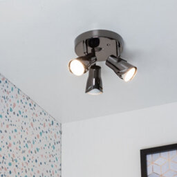 Valuelights Black Ceiling Bar Spotlight And Gu10 Spotlight Led 5W Cool White 6500K Bulbs - thumbnail 4