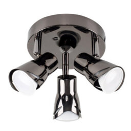 Valuelights Black Ceiling Bar Spotlight And Gu10 Spotlight Led 5W Cool White 6500K Bulbs - thumbnail 2
