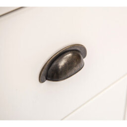 Cabinet Bits Lovere 5 Drawer Narrow Chest Of Drawers Brass Cup Handle - thumbnail 7
