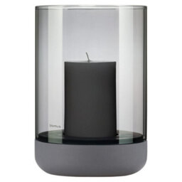 Blomus Calma Hurricane Lamp Large - Steel Gray Smoke