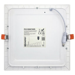Long Life Lamps Company 18W Recessed Led Square Panel Light 6500K Continuous Running Hours Philips Driver Ph18Wcws - thumbnail 7