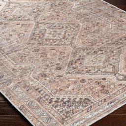 Livabliss Amelie-Washable Light Brown Traditional Vintage Boho Living Dining Rug 200 X 275 Cm Easy Care, Non Shedding - thumbnail 6
