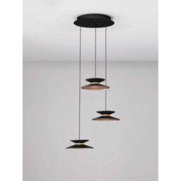 Luminosa Lighting Luminosa Morphi Cluster Pendant Ceiling Light Sandy Black, Gold Triac Dimmable Led 15W 480Lm 3000K - thumbnail 4