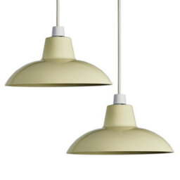 Valuelights Civic Metro Cream Ceiling Shade (D)28.8Cm