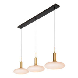 Lucide Singala Modern Pendant Light - 3Xe27 - Matt Gold / Brass - thumbnail 8