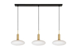 Lucide Singala Modern Pendant Light - 3Xe27 - Matt Gold / Brass - thumbnail 2