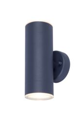 GoodHome Fixed Matt Dark Grey Mains-Powered Integrated Led Outdoor Double Wall Light 760Lm (Dia)6Cm - thumbnail 2