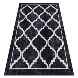 RugsX Miro 51639.806 Washing Carpet Trellis Anti-Slip - Black  200X290 Cm - thumbnail 4