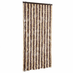 Vidaxl Insect Curtain Beige And Light Brown 90X200 Cm Chenille - thumbnail 2