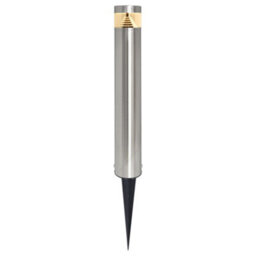 Long Life Lamps Company Modern Led Bollard Post Ground Spike Light Warm White Stainless Steel Zlc078Ww