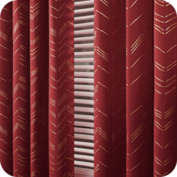 Deconovo Foil Printed Thermal Curtains 46 X 90 Inch Dark Red 2 Panels Super Soft Ring Top Blackout Curtains For Bedroom - thumbnail 7