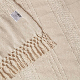 Homescapes Kashi Natural Cotton Throw With Tassels 225 X 360 Cm - thumbnail 5