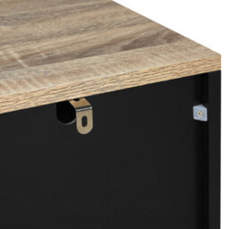 Beliani Black Chest Of Drawers, 4 Deep Drawers, 93 X 79 Cm, Matt Finish - thumbnail 7