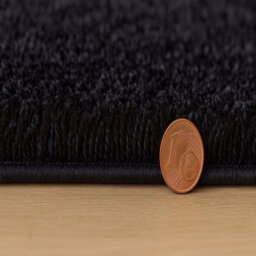 Uetian Black Luxury Soft Plush Area Rug Thick Pile Bedroom Carpet (120X170) - thumbnail 4