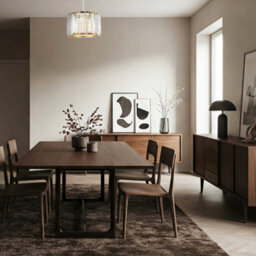 Happy Homewares Contemporary Easy Fit Gold Pendant Shade With Clear Acrylic Rectangular Rods - thumbnail 7